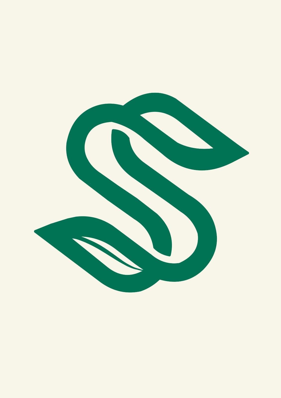 Süprüz logosu — yapraklardan oluşan S